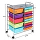 thumbnail image 4 of Carro de Baño Costway Con Ruedas y 15 Cajas Apilables Multicolor 62,5 x 37 x 87 cm, 4 of 10