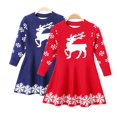 thumbnail image 5 of Robe Chandail de Noël pour Filles Enfants Robe d'Hiver Décontractée pour Bébé 2-7 Ans, 5 of 5