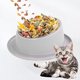 thumbnail image 3 of Comederos para gatos, plato elevado, cuenco de acero inoxidable, recipiente para microondas, para uso doméstico, en jaulas, cómodo para comer, fácil de limpiar, 3 of 4
