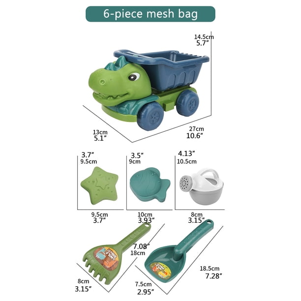 Set de Plage Enfant : Camion Benne et Accessoires de Sable - Coloris Aléatoires