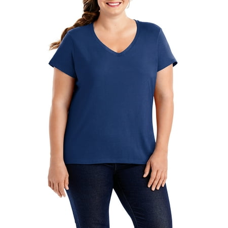 Hanes Women's Plus-Size X-temp Short Sleeve (Best Clothes For Short Plus Size)