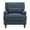 Navy Blue, variant on Carolayne Upholstered Accent Chair Comfy Armchair with Pillows for Living Room, Bedroom, Warm Linen