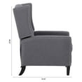 thumbnail image 6 of Ucloveria Tufted Fabric Recliner, Vintage Reclining Reading Armchair, 6 of 9