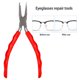 thumbnail image 1 of Anteojos Almohadillas Para La Nariz Alicates De Ajuste Monturas Para Gafas ópticas Herramienta De Reparación De Abrazadera, 1 of 7