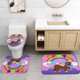 thumbnail image 5 of Juego de 4 cortinas de ducha con diseño de perro divertido, diseño de dibujos animados de animales, Shiba Inu, Basset Hound, cachorro, mascota, niñas, niños, decoración de baño, cortina de ducha de, 5 of 7