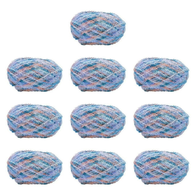 Scrub Yarn for Dishcloths Assorted Colors 10 Skeins Accessories Polyester DIY