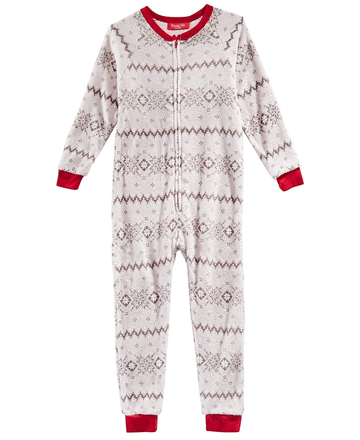 Photo 1 of Family Pajamas Matching Winter Fairisle One-Piece Gray 2T-3T