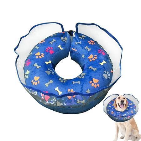 FunChaos Dog Cone, Inflatable Dog Cone for Dogs after Surgery, Soft Dog Cone with Enhanced Baffle to Prevent Pets from Licking and Scratching, Soft Pet Recovery Collar