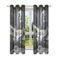 thumbnail image 7 of Yayeee Window Curtains Light Filtering 63"x42" Grommet Panel Pair Home Living Room Decor, Space Earth, 7 of 7