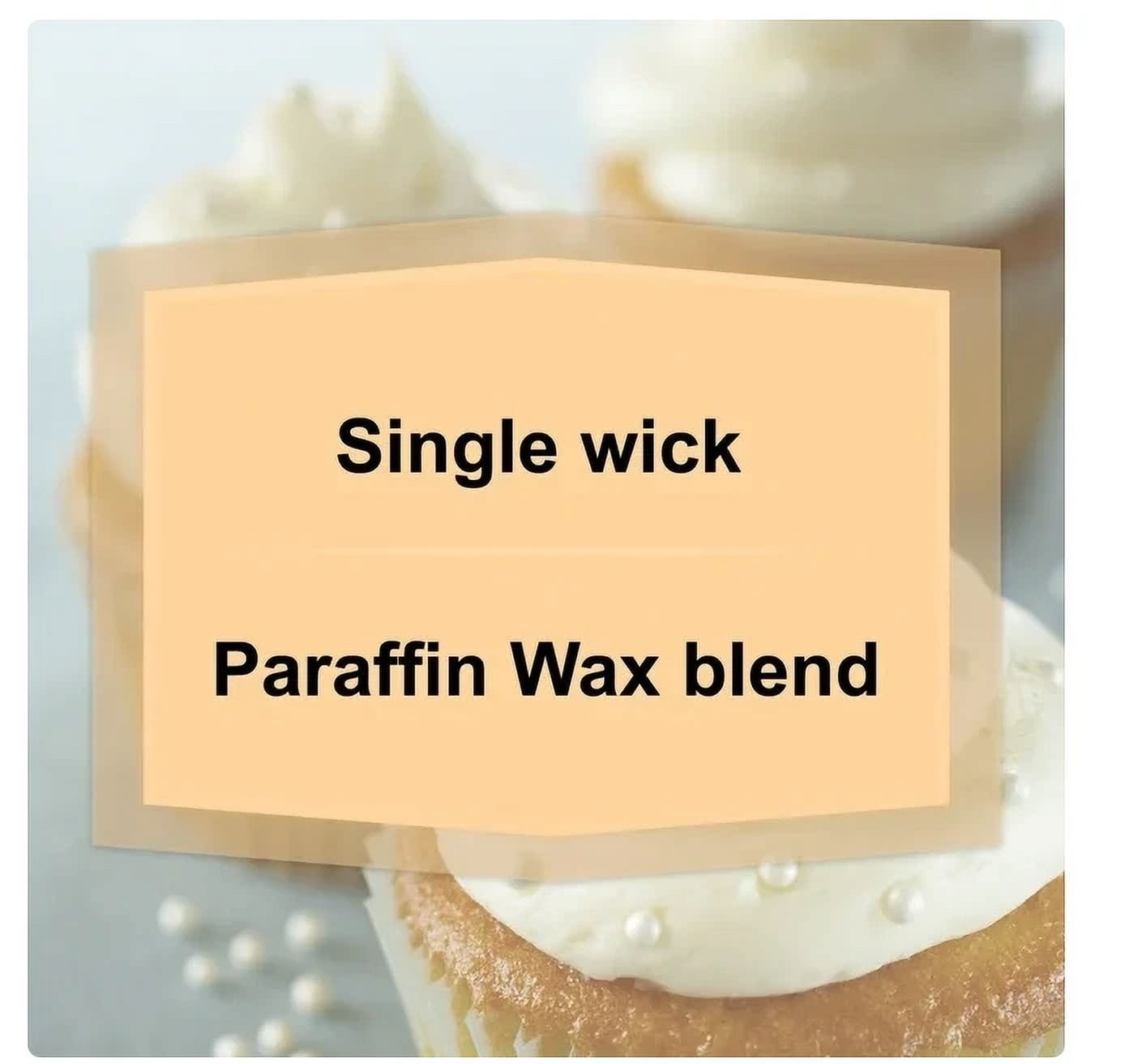 Vanilla Scented Single-Wick Large Glass Jar Candle, 20 Oz