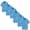 Blue, variant on DOZINSIX 6 Pack Boys Girls Polo Shirts 3-17Y Solid Color Short Sleeve School Uniform Shirts