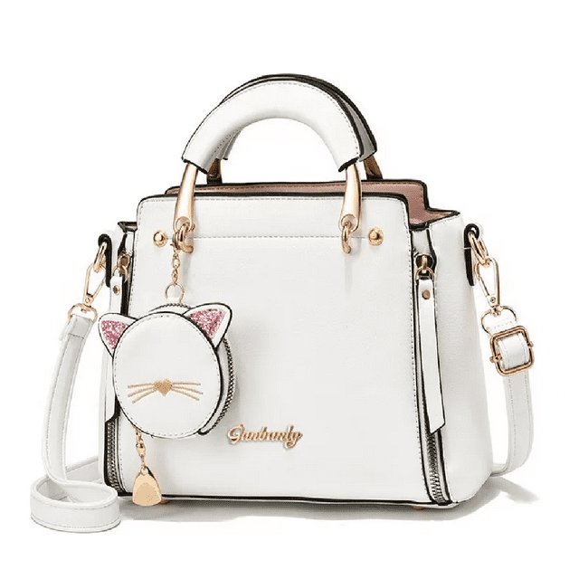 Bolso De Mujer Casual Vintage De Cuero Pu Blanco