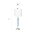 thumbnail image 5 of Elegant Designs Ellipse Transparent Table Lamp, Clear Blue, 5 of 7