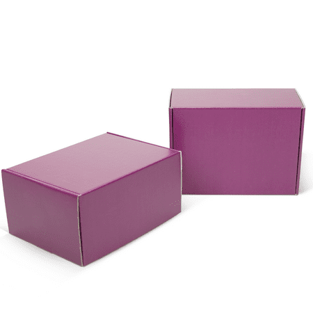 Purple Shipping Boxes | 8" x 6" x 4" Purple Shipping Box | Purple Gift Box | Bundle of 20 Mailer Boxes by Fantastapack