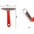 thumbnail image 2 of OULII Outils de Toilettage pour Chiens Peigne Démêlant Rouge 1Ensemble, 2 of 8
