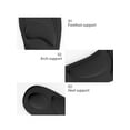 thumbnail image 2 of INSPIRE CHIC Unisex Massaging Memory Damping Foot Support Cut Insoles 1 pair-W6-8.5/M5-8 Black, 2 of 5