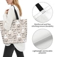 thumbnail image 3 of Fotbe Puppy Bolsa Tote Estética de Lona con Estampado para Mujer - Bolsa Reutilizable de Hombro Casual para Vacaciones, Compras, Trabajo y Gimnasio, 3 of 8