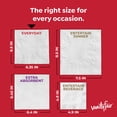 thumbnail image 6 of Vanity Fair Everyday 6.5 in x 6.35 in 2-Ply White Napkins (100 Count), 6 of 14