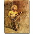 thumbnail image 1 of Ceramic Tile Mural-Thomas Eakins Western Bathroom Tile Mural 3. 36" w x 48" h using (12) 12 x 12 ceramic tiles, 1 of 3