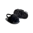 thumbnail image 3 of Tommyfit Baby Girl Fluffy Fur Soft Sole Crib Sandals Shoes, 3 of 4