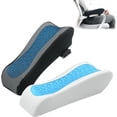 thumbnail image 1 of Cojines de reposabrazos para silla de oficina y juegos, color azul, 2 piezas, cojín con gel refrescante, espuma viscoelástica, para aliviar el dolor, 1 of 5