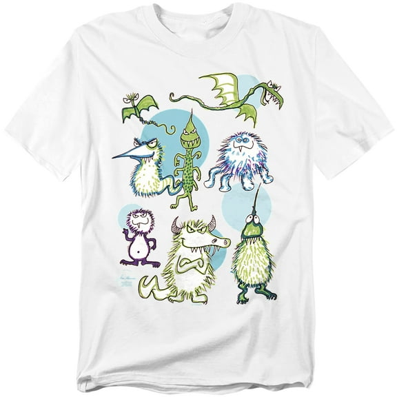 Jim Henson Signature Collection T-Shirt Monster Doodles Unisex Graphic Tee for Men & Women