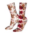 thumbnail image 5 of Salouo Lilies Flowers Pattern Fun Novelty Crew Socks,Casual Athletic Socks Neutral Socks, 5 of 7