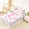thumbnail image 4 of Manfei Cartoon Bow Letter L Monogrammed Twin Sheet Sets 3pcs for Girls Teens,Polka Dots Vintage Bowtie Bedding for Kids,Super Cozy Room Decor, 4 of 5