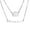 Silver, variant on Name Custom Necklace Personality Fashion name Customized Stainless steel Necklace Women DIY flower double-layer Fashion jewelry girlfriend Gift