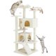 thumbnail image 1 of Muebles de condominio Cat Tower Simple Deluxe de 54 pulgadas, color beige, 1 of 4