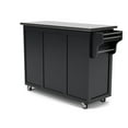 thumbnail image 6 of Homestyles Create-a-Cart Wood Kitchen Cart in Black, 6 of 11