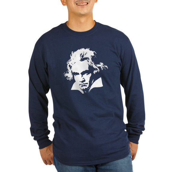CafePress - Beethoven Long Sleeve Dark T Shirt - Long Sleeve Dark T-Shirt