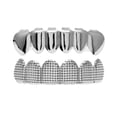 thumbnail image 1 of Men Women Fahsion Plated Grids Texture Rapper Mens Fang s Costume Joker Grill, 1 of 6