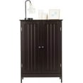thumbnail image 3 of XiHuaZhaoChen Bathroom Floor Cabinet, Wooden Storage Cabinet with Double Doors, Suitable for Bathroom, Living Room, Entryway, 23.5 x 14 x 34 inches (Brown), 3 of 11