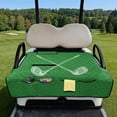 thumbnail image 2 of Whosucclay 4 Pockets Golf Cart Towel Blanket for Club Car Club Cars, Easy Carry Golf Cart Seat Covers Travel-friendly Golf Cart Seat Blanket, Golf Club Print, 2 of 9