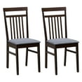 thumbnail image 1 of Gymax Upholstered Dining Chair Set of 2 Kitchen Armless Padded w/ Slanted Backrest, 1 of 7