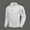 c01White, variant on LNWUY Men's Solid Color Long Sleeved Lapel Button Small Square Top T-shirt Hipster Casual Pullover Sweater Shirts White XXXL