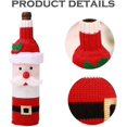 thumbnail image 3 of Christmas Wine Bottle Cover with Creative Knitted Santa Claus,for Holiday Party Decoration and Table Decoration, 3 of 5