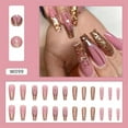 thumbnail image 2 of Yoyauz Coffin Pressed Nails Fake French Nails Full Coverage Acrylic Fake Nails for Ladies & Girls 24PCS, 2 of 6