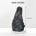 thumbnail image 3 of ZICANCN Crossbody Sling Bags for Women Men,Grey Line Circle Pattern Casual Shoulder Backpacks for Hiking Daypacks, 3 of 9