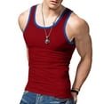 thumbnail image 5 of Afdoent Mens Tank Tops Men's Wear Slim Casual Sports Summer Matching Color Undershirt Vest Breathable, 5 of 8