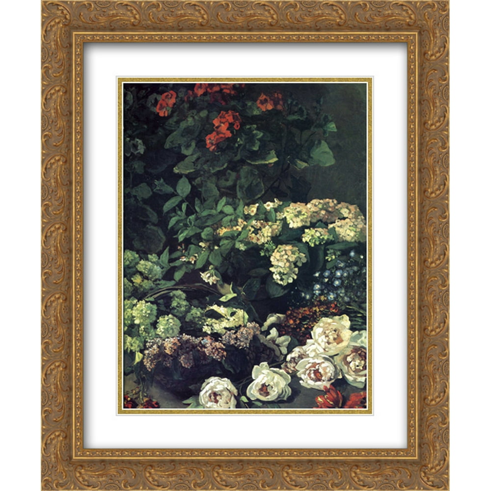 Claude 2x Matted 20x24 Gold Ornate Framed Art Print 'Spring