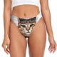 thumbnail image 1 of Balery Cat Holding Mugshot Sign Tangas de Algodón para Mujer con Estampado – Ropa Interior Sexy, Transpirable, G-string-X-Small, 1 of 6