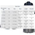 thumbnail image 3 of Kids Blazer Long Sleeve Lapel V Neck Single Breasted Jackets Preppy Style Casual Trendy Outwear With Pockets (7-8 Years, Gray), 3 of 6
