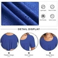 thumbnail image 5 of JuneFish Women's Tops Summer Sleeve Shirts Eyelet T Shirt Hollow Casual Blouse, 5 of 6