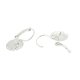 thumbnail image 4 of 12 Piezas Palanca De Latón Clip Trasero Oreja Cables Pendientes Espacios En Blanco Resultados De La Joyería DIY Craft Blanco plateado Baoblaze Pendientes para hacer hallazgos, 4 of 6