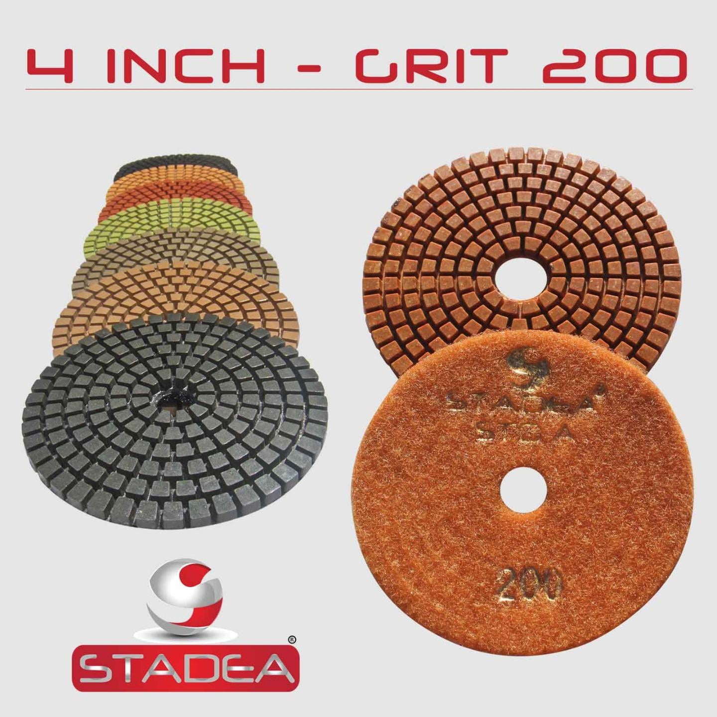 Stadea DPPW04STDA200G10 Marble Sanding Pads Diamond Pads Discs Granite