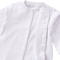 thumbnail image 6 of XIMIN Infant Boys Fall Clothes Newborn Baby Romper Hat Stripe Knit Long Sleeve Bodysuit Jumpsuit Baby Going Home Outfit, 6 of 9