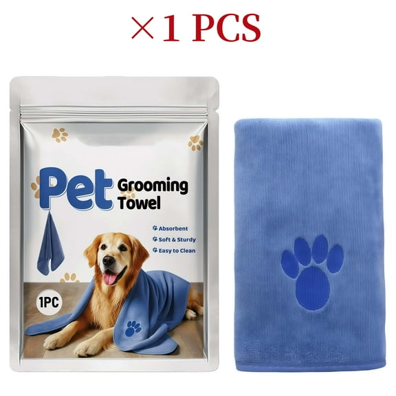 Microfiber Dog Towels for Drying Dogs, Super Absorbent and Soft Pet Grooming Towel, 29.52 Inch X 13.77 Inch, Perfect for Medium or Small Dogs
