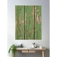thumbnail image 2 of Vintage Green Peeling Paint Texture – Rustic Weathered Wood Poster Wall Art, Modern Wall Decor For Living Room Bedroom, 16x24 UNFRAMED, 2 of 3